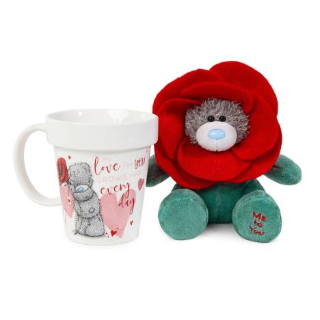 Rose Flower Pot Mug & Plush Me to You Bear Gift Set Extra Image 2